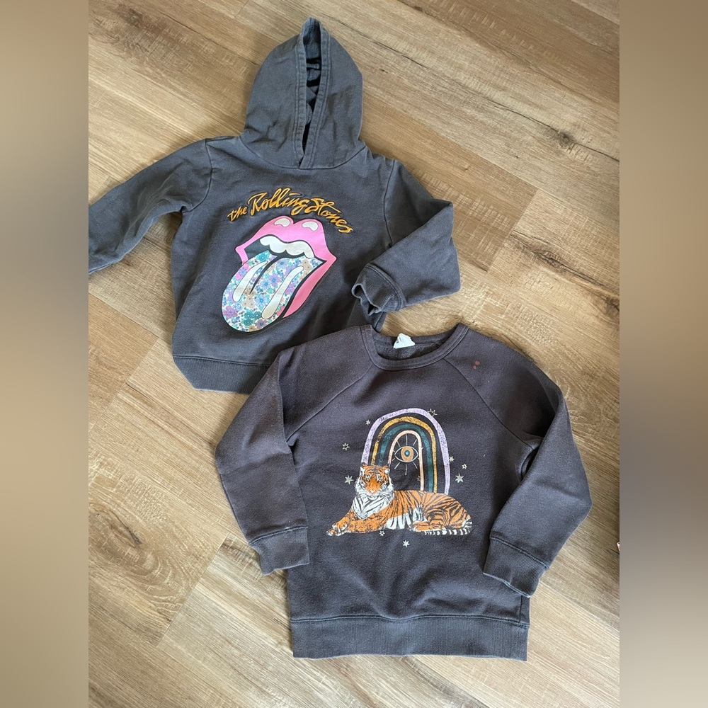 Hoodie and crew neck sweater